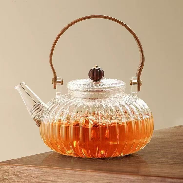 Tetera de Vidrio Borosilicato con Filtro para Hogar