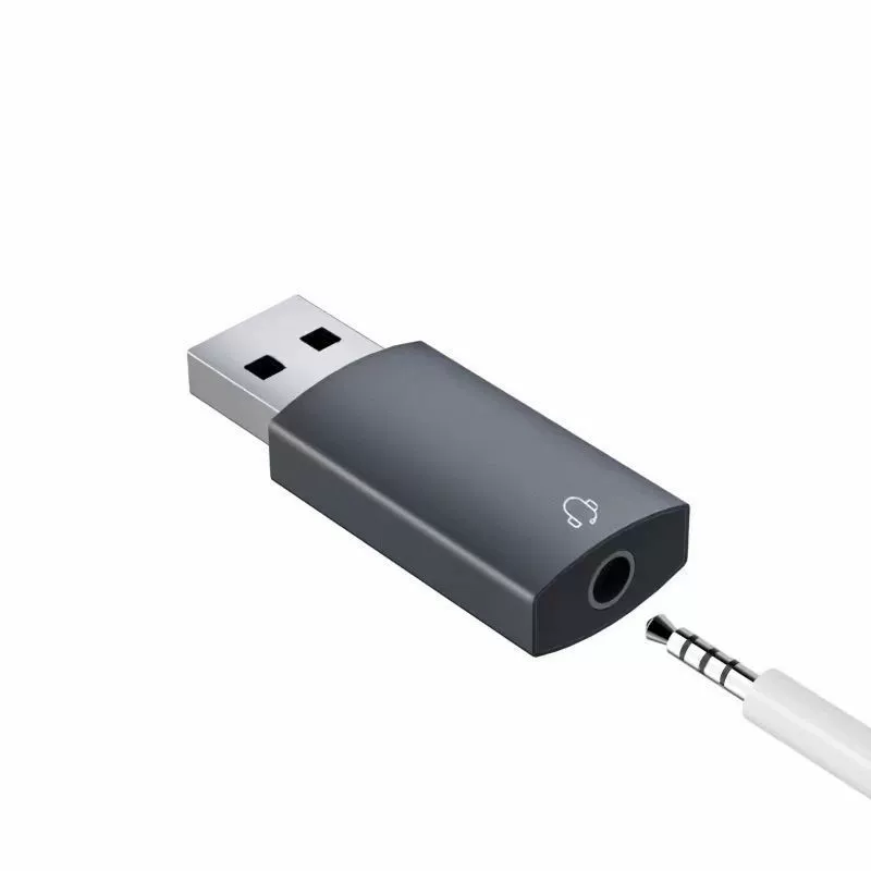USB-адаптер внешнего звука, Micro-USB/USB‑A на 3,5 мм jack, plug-and-play