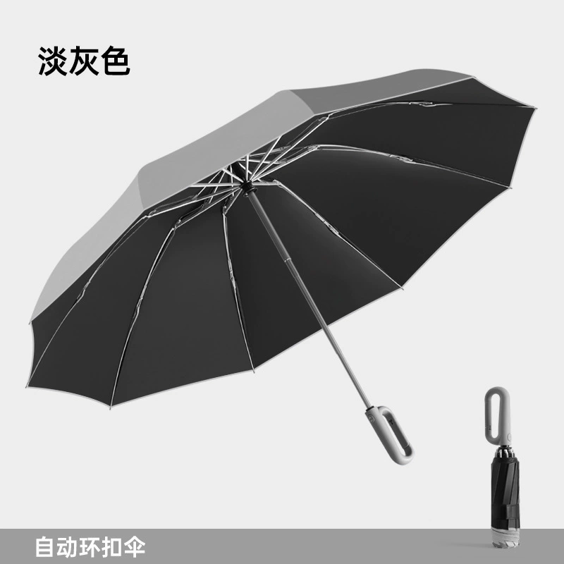 Automatic handheld men's quality windproof umbrella, fully automatic, increased thickness