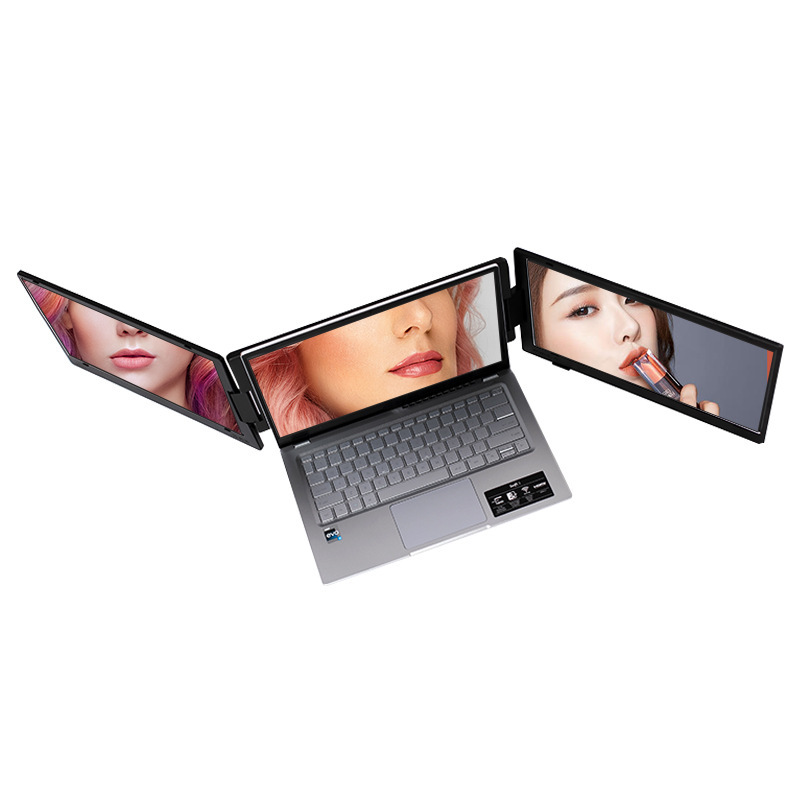 15.6inch Laptop Dual-Screen Expansion Portable Triple-Screen External Monitor 2K Full Hd Thin and Light