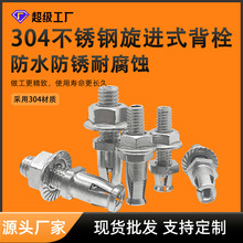 旋进式背栓(单切面) 304不锈钢石材背栓瓷砖陶土板石材膨胀螺丝