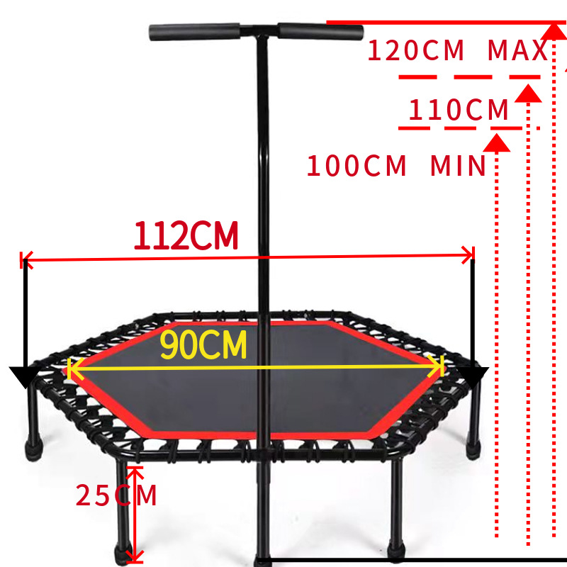 Trampolín de 48 pulgadas para interiores, trampolín deportivo para adultos, trampolín comercial pequeño, trampolín plegable para niños image 9