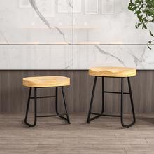 北歐快餐店麻辣燙店休閑蘋果椅子創意鐵藝餐椅簡約餐廳實木凳子