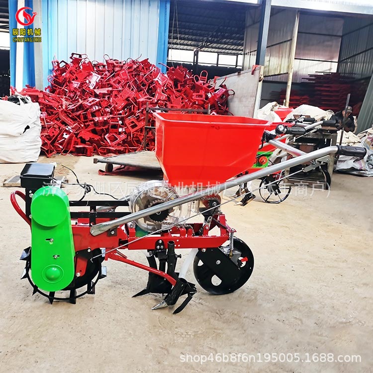 电动自走式花生精播机玉米大豆施肥机 追肥机多功能播种机