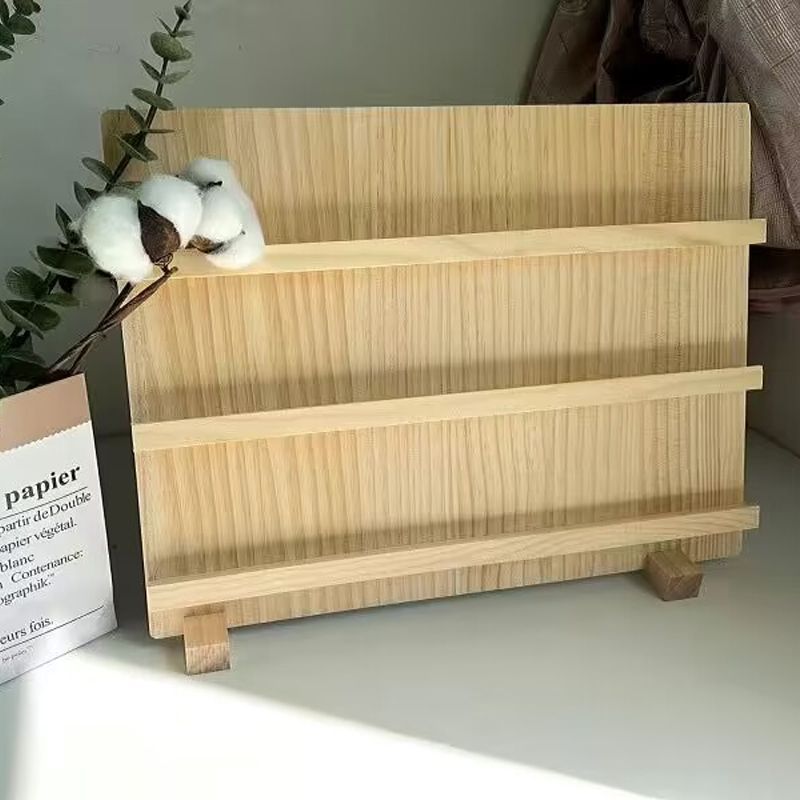 Wearable nail display stand, nail live show display board, solid wood vertical earring display for children and adults, home use earring holder, stall storage rack