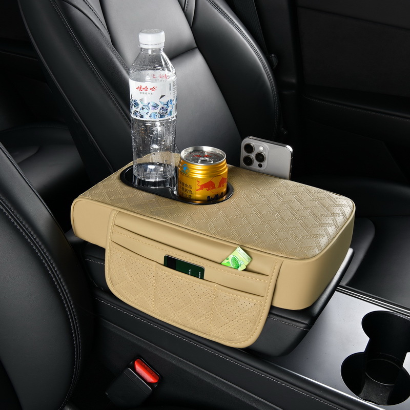 Car Armrest Box Protection Pad, Armrest Elbow Rest, Cup Holder, Storage Box, Accessories, Height-Increasing Comfort Armrest Box Pad