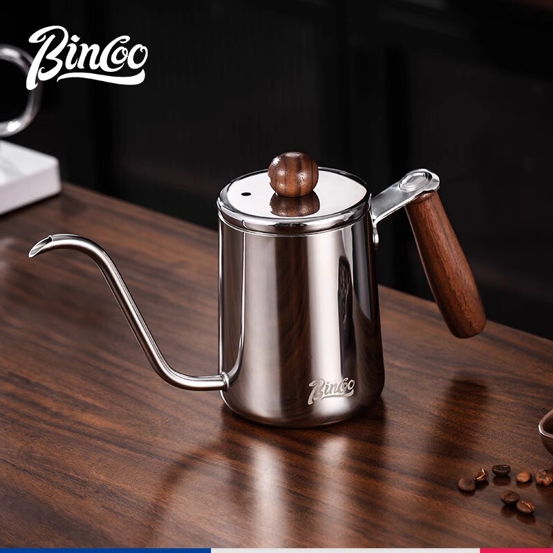 Bincoo Pour-Over Kettle Small Mini Portable Coffee Pot Long Spout Narrow Mouth Pot Stainless Steel Hanging Ear Coffee Water Kettle