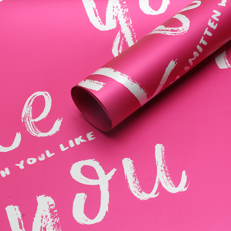 Huaxi como usted envasado de flores película plástica LIKEYOU ramo de flores de San Valentín material de embalaje de papel