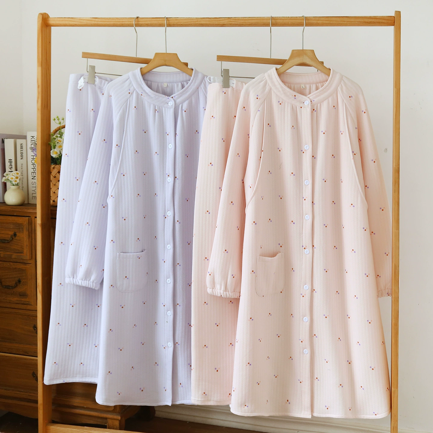 Одежда для родов из воздушного хлопка, весенние, осенние и зимние послеродовые пижамы из чесаного хлопка для кормления грудью, одежда для беременных и кормящих мам, брюки-кюлоты