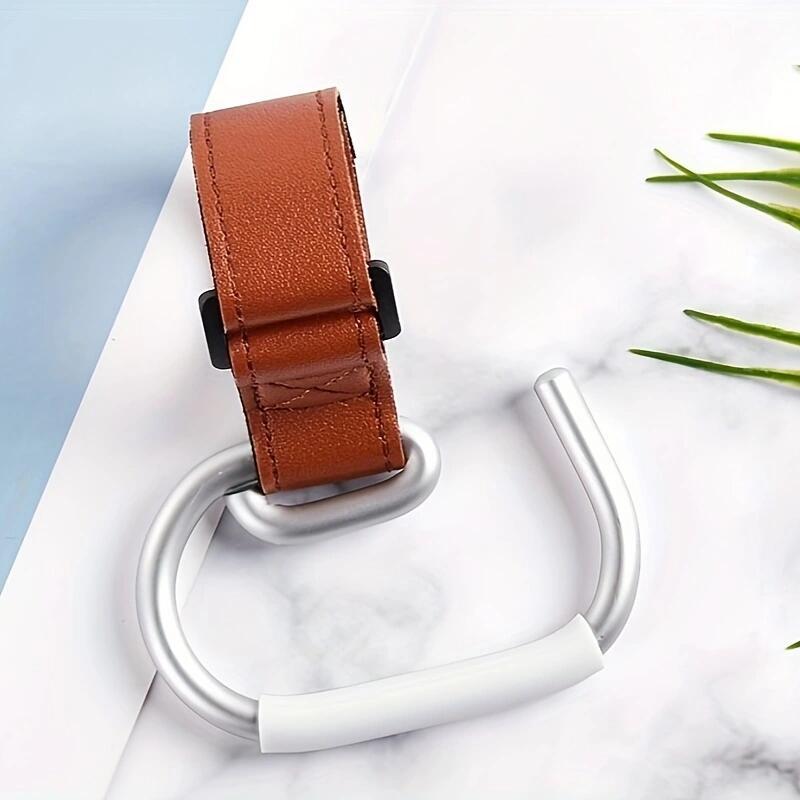 新品婴儿车挂钩便携妈咪包魔术贴皮革挂包钩童车溜娃配件