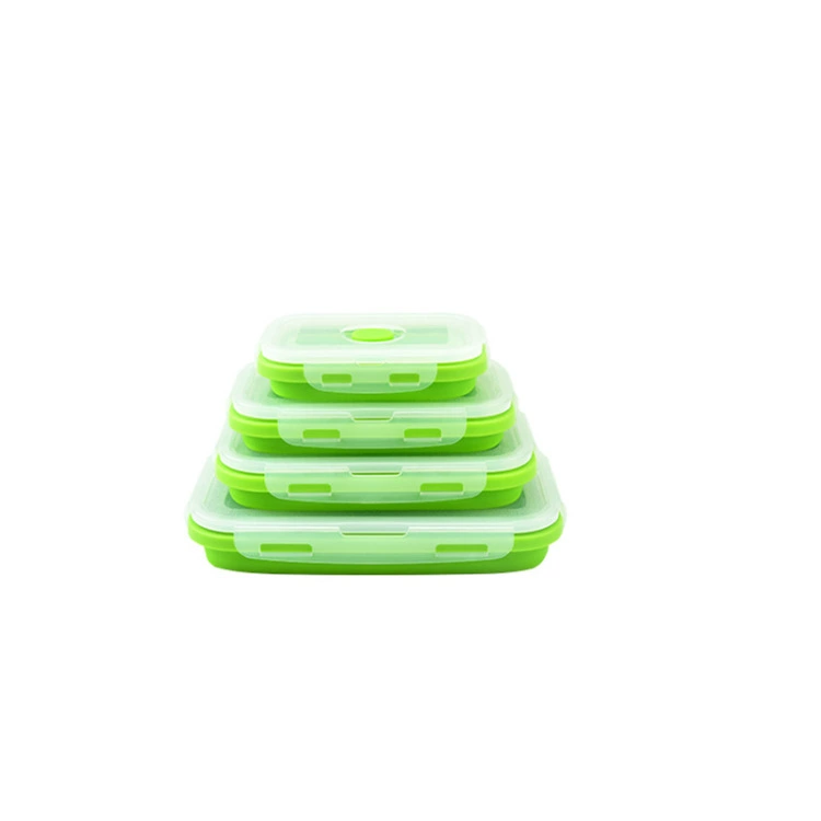 Silicone lunch box, банка для хранения, mini box, square storage box, set