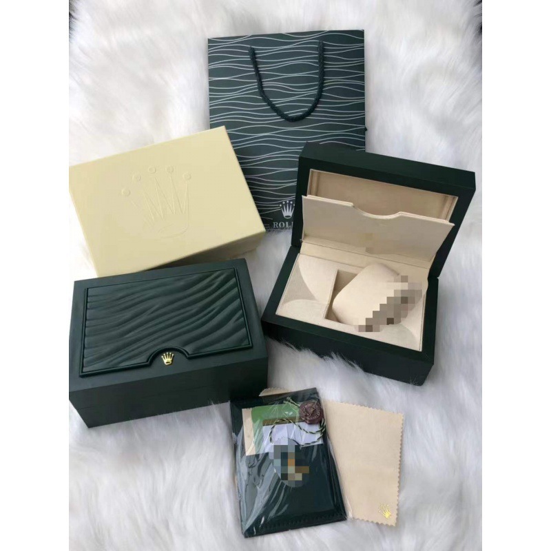 Watch box Lao Shi watch box green water ghost black water ghost watch box wave pattern gift packaging