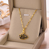 Necklace stainless steel, fashionable accessory, chain for key bag , suitable for import, simple and elegant design