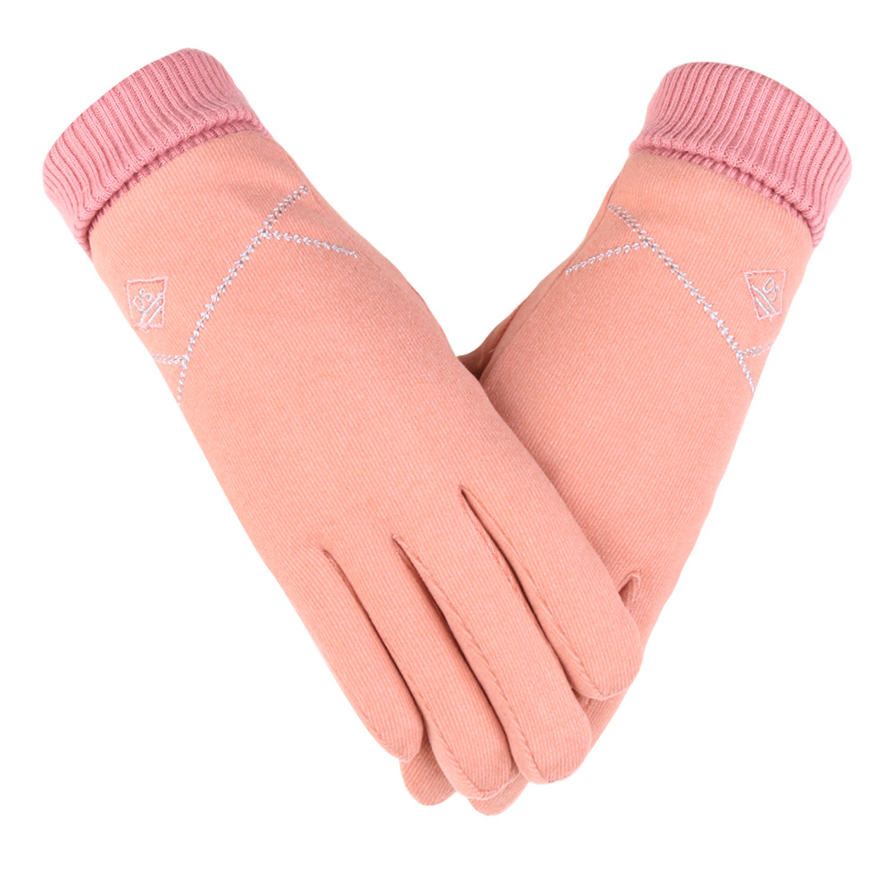 Guantes cálidos para mujer, guantes de ciclismo deportivos de terciopelo alemán para exteriores, forrados de lana, gruesos, resistentes al viento, guantes de invierno para hombre, guantes de invierno compatibles con pantalla táctil.