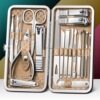 Nail clippers suit full set Nail cutters Set box Oblique nail clippers Pedicure tool Ears Earpick Artifact