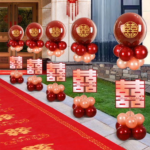 Wholesale wedding pillar road guide ball outdoor rural wedding exterior layout decoration floor floating suit wedding room wedding