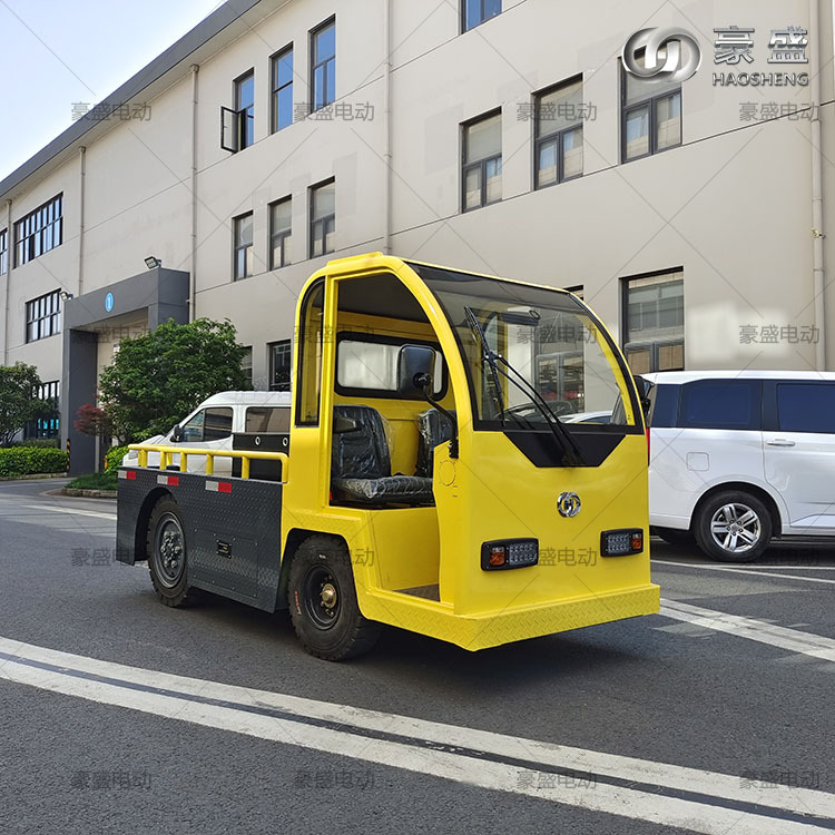 【质保一年】豪盛 20吨 电动牵引车 拖挂车牵引头 电动搬运锂电池