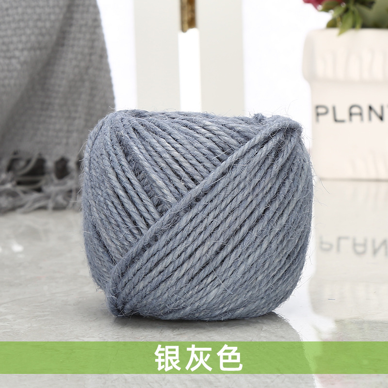 Cuerda de cáñamo colorida 1,5-2mm DIY estilo retro hecho a mano clip de foto cuerda de yute 25 m/50 m/100 M