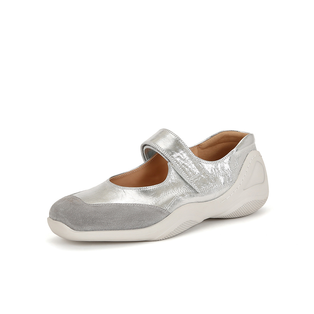 Sheii Su Yinyin se centra en la comodidad ~ Versión aumentada interior Velcro función aumentada Mary Jane zapatos casuales zapatos individuales de mujer