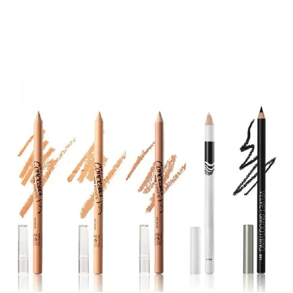 Cross-border Beauty Makeup MKNK Log Waterproof Sweat-proof Eyeliner Eyebrow Pen Dual-purpose Eyeliner Glue Pen Sleeping Silkworm Pen