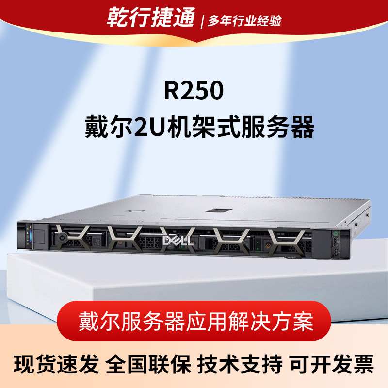 适用PowerEdge戴尔R250机架式ERP文件共享金蝶云托管主机服务器