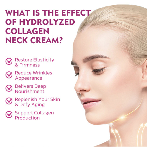 Jaysuing Hydrolyzed Collagen Neck Cream Smooth, Whitening, Smoothing and Diminishing Neck Lines Shaping Swan Neck Beautifying Neck Cream