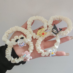 可愛三麗鷗發圈ins卡通小腸發繩夏日透明玉桂狗庫洛米 甜美髮飾女