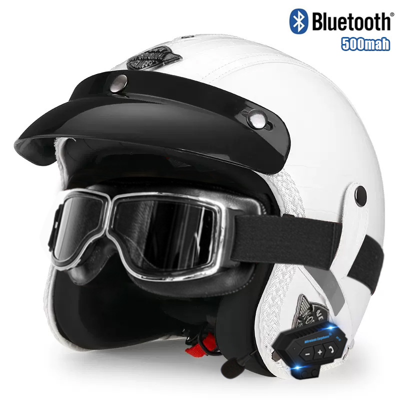 V 화이트 스퀘어 레트로 미러 블루투스