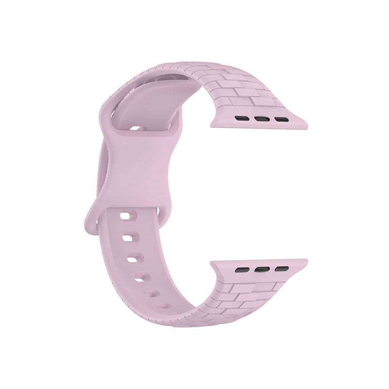 Подходит для Apple Ultra 2 ремешок из силикона с кирпичной текстурой, Apple Watch9, силиконовый браслет с восьмизначной пряжкой
