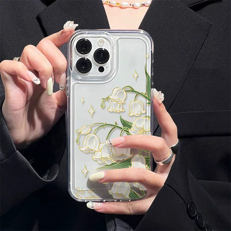Apple, совместимый чехол для телефона, iPhone 14/15, орхидея, iPhone