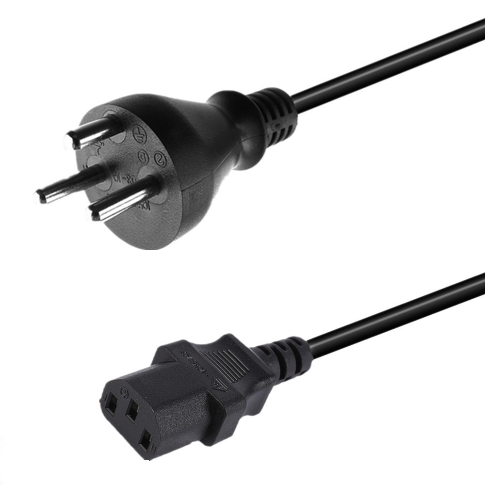 厂家直销 丹麦电源线 三芯插头线 C13品字尾电源延长线