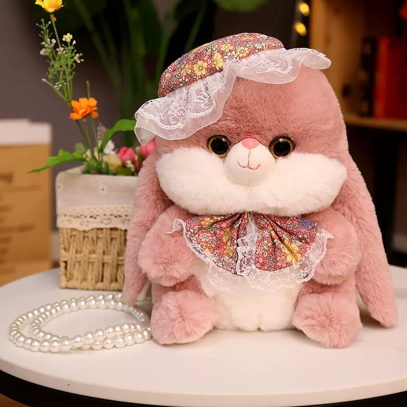 豪伟达公主兔公仔毛绒玩具兔子玩偶布娃娃送女生日礼物情人节礼品