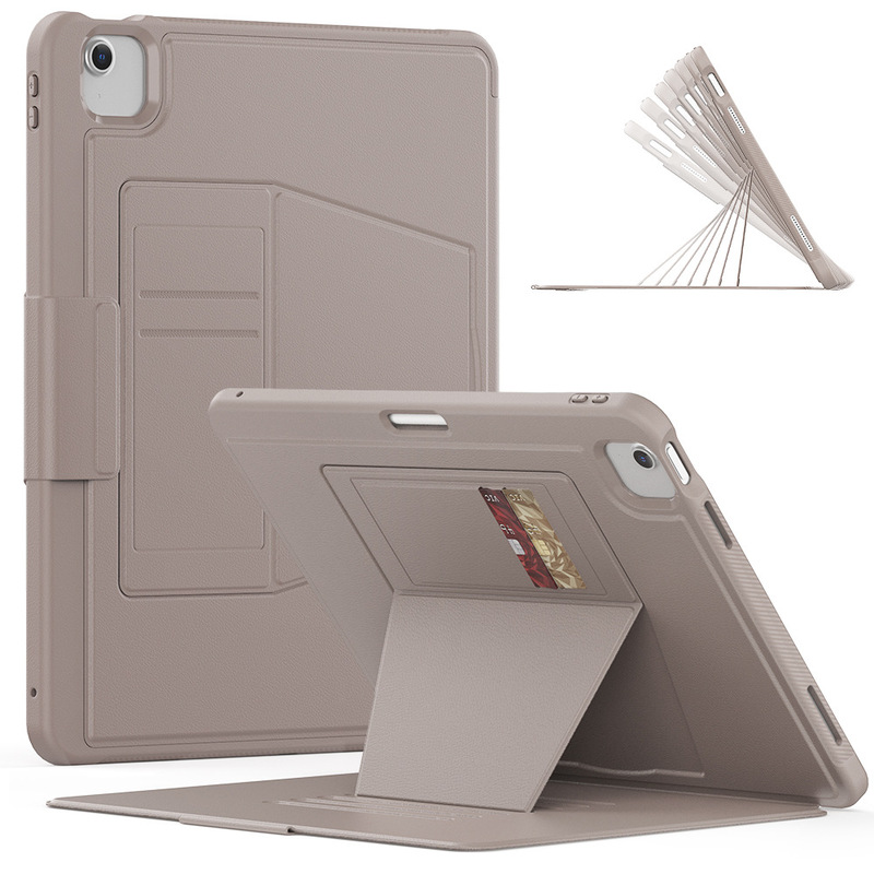 Suitable for iPad Air13 Card-Insertable Tablet Protective Case M2 Apple Mini6 Stand Sleep Mode Anti-Fall Shell