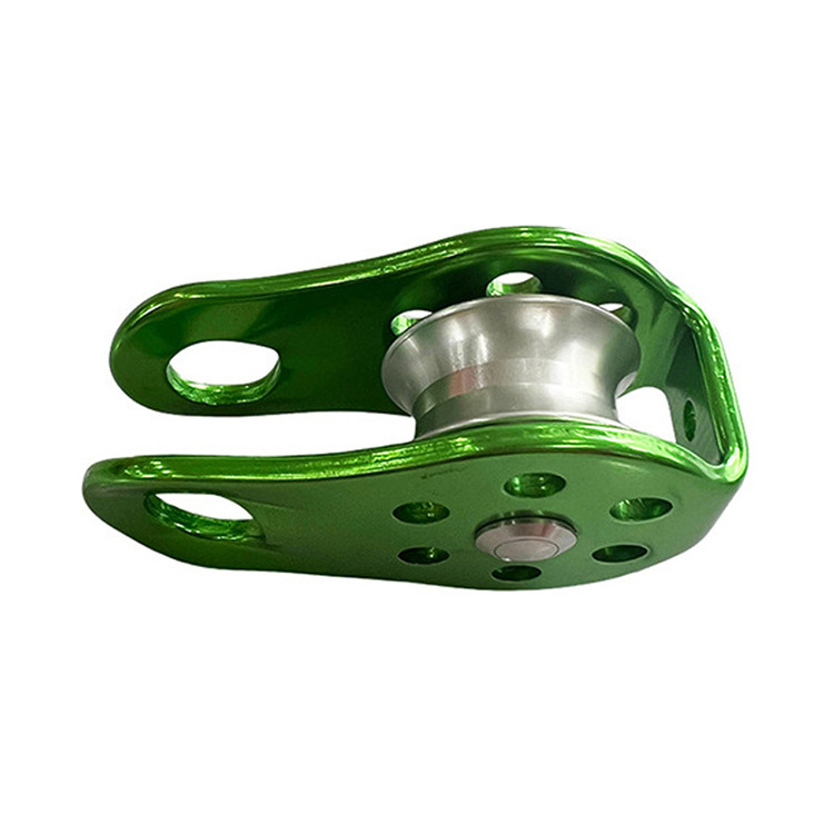 固定侧板滑轮 攀岩登山探洞装备救援 铝合金锻造源头厂家直销