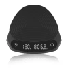 Black 2-button smart coffee scale 140*154*22mm