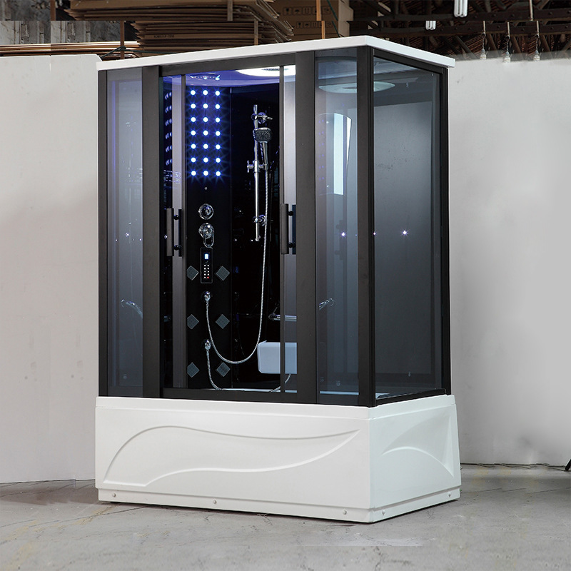 Wet and Dry Steam Room Sauna Room with Steam Engine Bathroom High-End Integrated Shower Room Aluminum Alloy Acrylic Basin Wet and Dry Steam Room Sauna Room with Steam Engine Bathroom High-End Integrated Shower Room Aluminum Alloy Acrylic Basin
