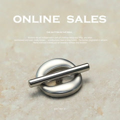 【藝森】小香簡約風金屬紐扣皮草大衣雙面尼西裝外套百搭裝飾扣子