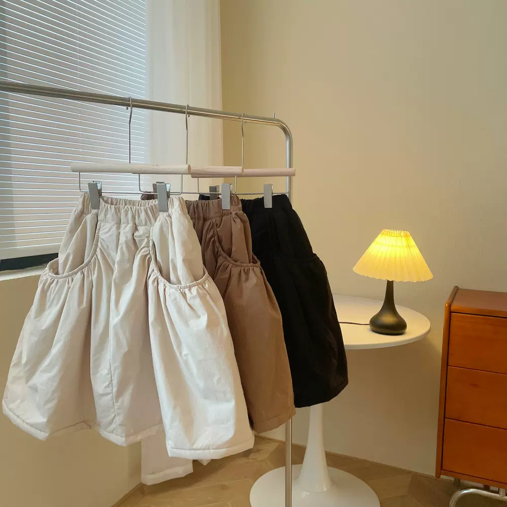 童裙2025冬款女童韩版加厚棉裙儿童保暖大口袋半身裙末小蒙