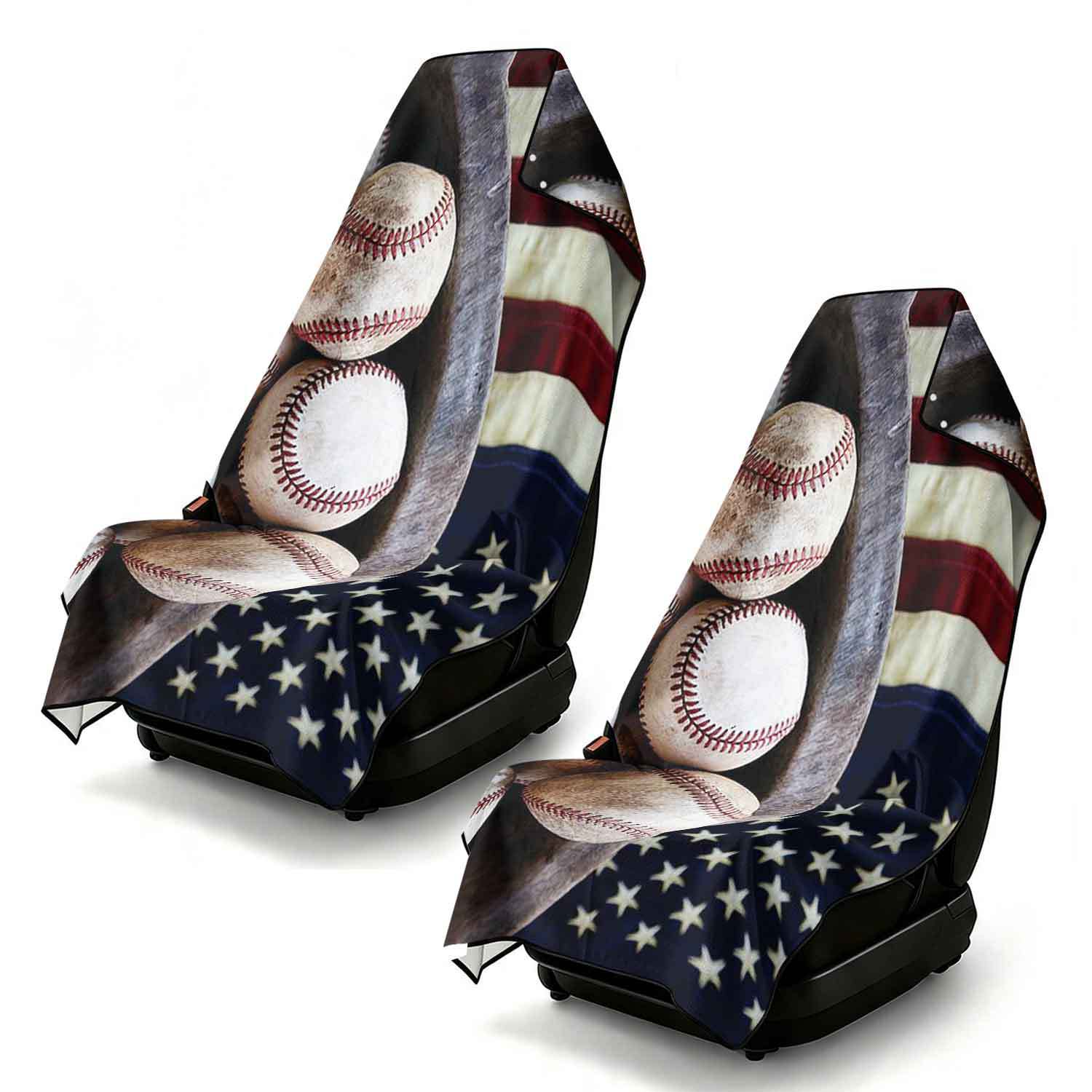 2-piece dual-use car seat cover, ultra-fine fiber, can be used as a beach towel, printed car protective seat cover 13