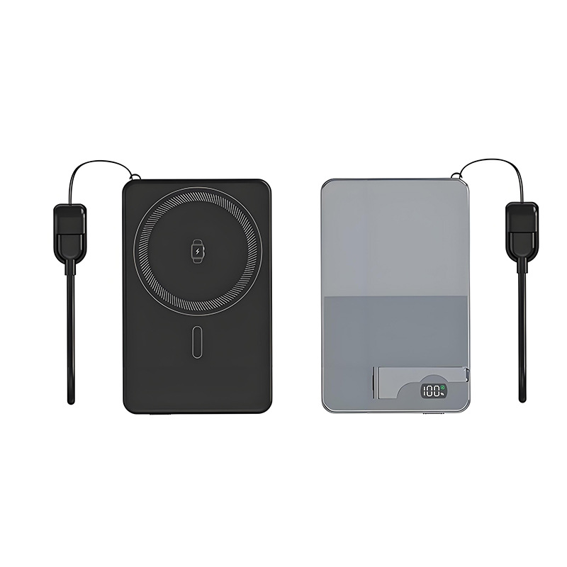 Fabricante suministro 5000 / 10000 mAh cargador + medidor de carga 22.5W carga rápida con soporte portátil móvil