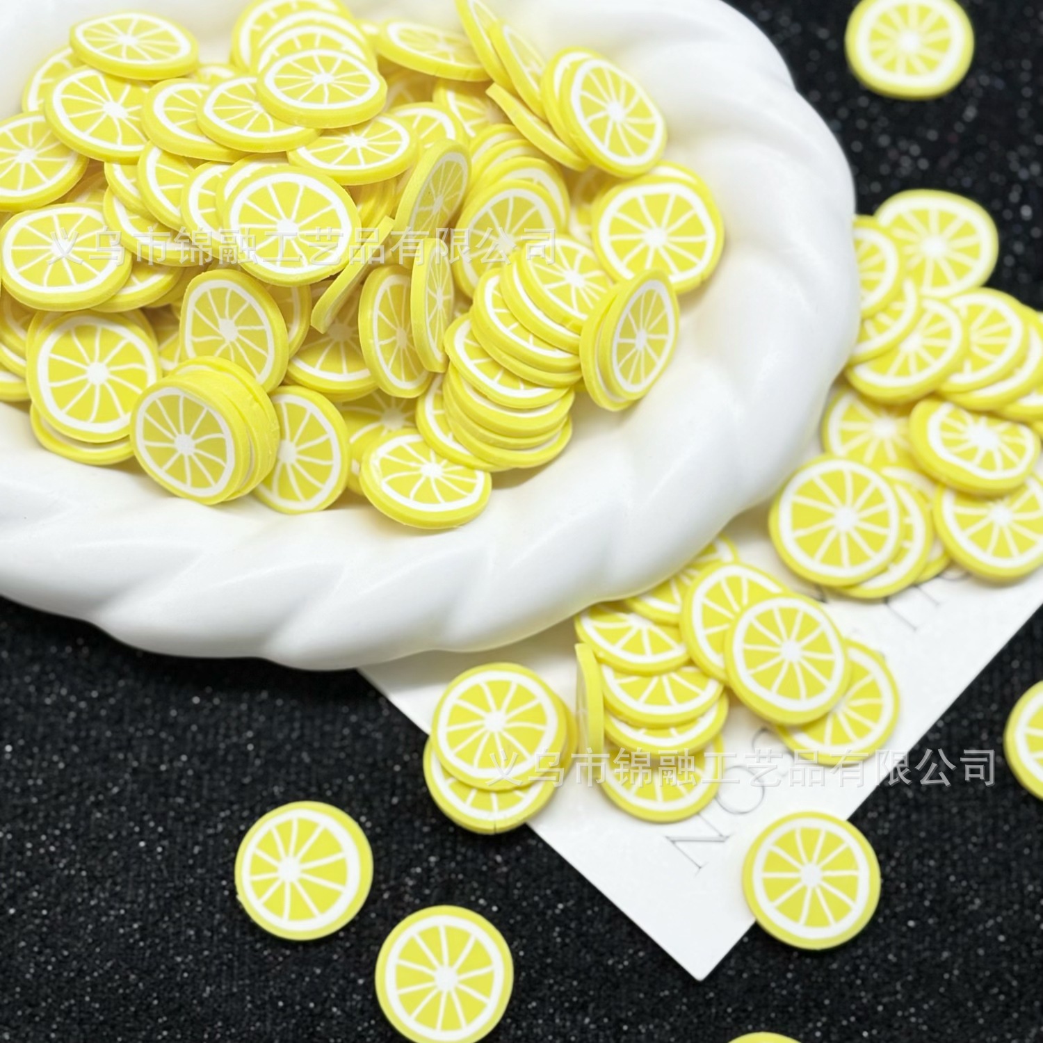 Lemon soft clay slices (large)