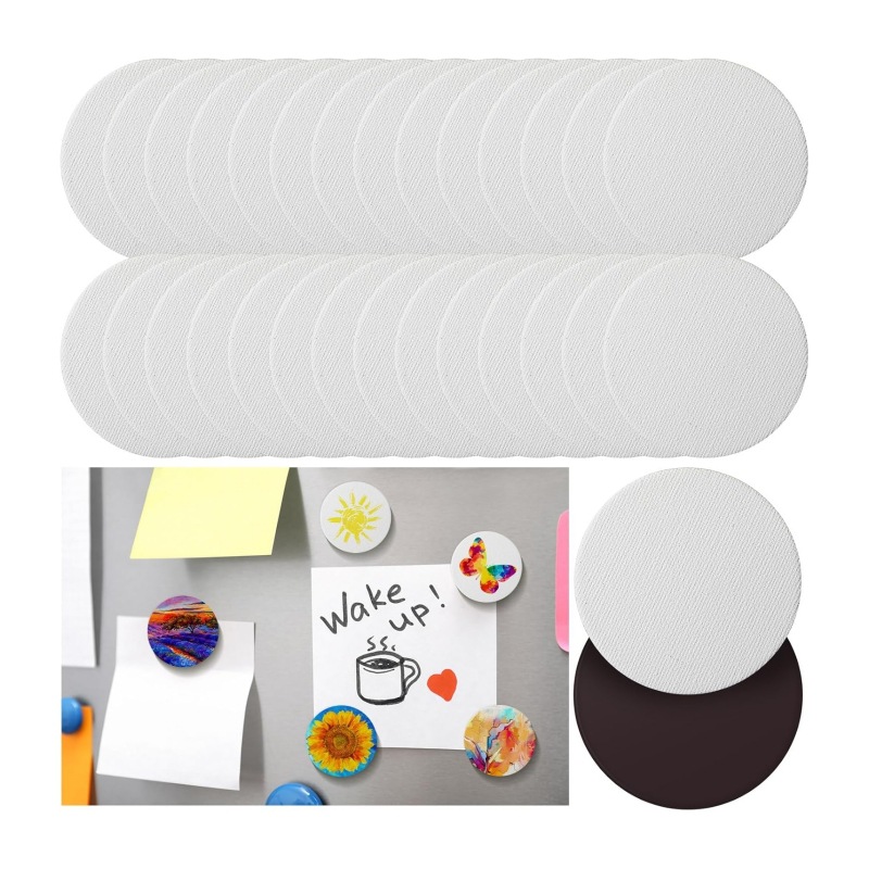 Magnetic Drawing Board Magnet DIY Kidsren's Graffiti Blank Refrigerator Magnet Mini Oil Painting Board Frame Magnetic