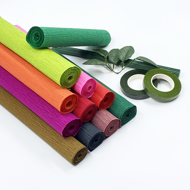 Factory Wholesale Colored Crepe Paper Crinkle Paper Handmade 25cm Crinkle Edge Paper Kindergarten DIY Floral Art Creation Factory Wholesale Colored Crepe Paper Crinkle Paper Handmade 25cm Crinkle Edge Paper Kindergarten DIY Floral Art Creation