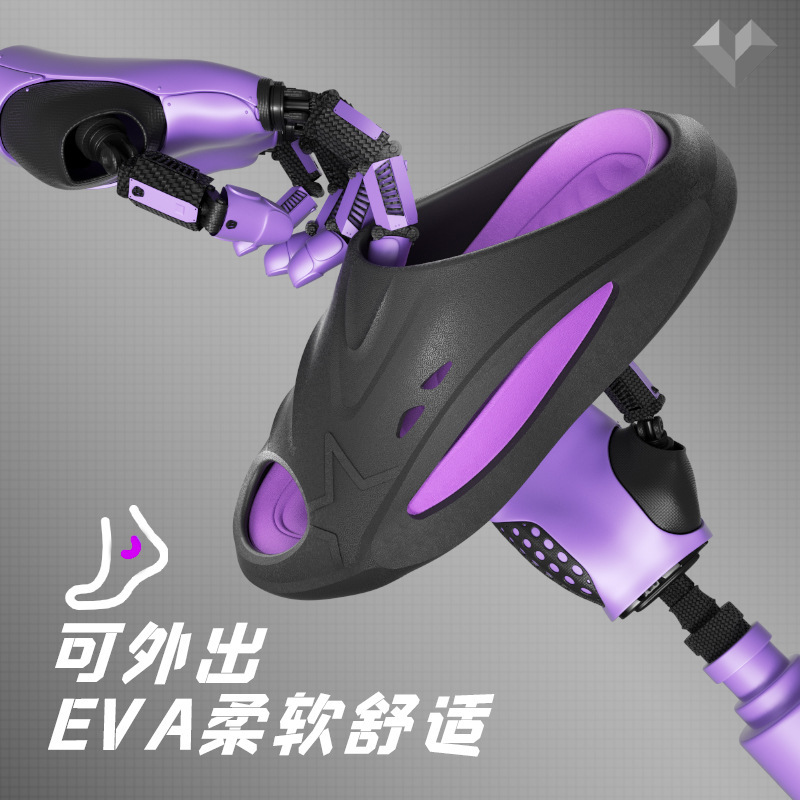 2色のつなぎ合わせのevaは糞感の静音スリッパを踏んでいます。|undefined