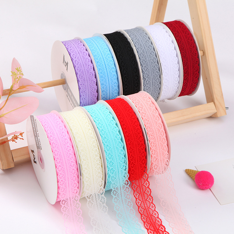 Large quantity and excellent price. Manufacturer wholesale flowers gift packaging ribbon floral bouquet packaging 45 yards lace ribbon