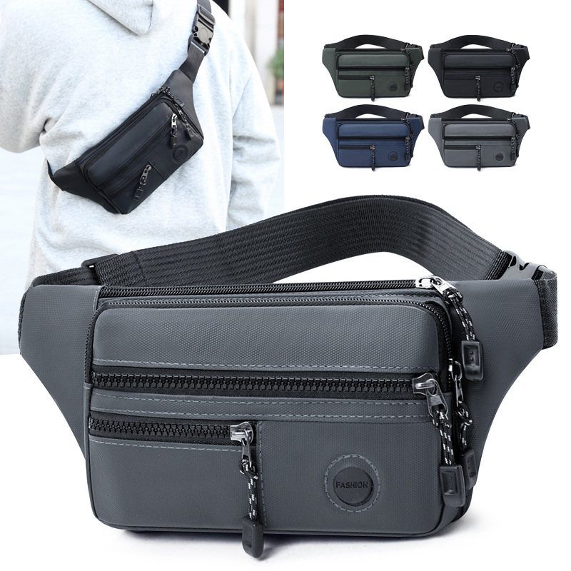 Wholesale New Cross-Body Bag, Water-Repellent Waist Bag, Men's Personalized Casual Outdoor Sports Shoulder Bag, Fashionable Chest Bag Wholesale New Cross-Body Bag, Water-Repellent Waist Bag, Men's Personalized Casual Outdoor Sports Shoulder Bag, Fashionable Chest Bag