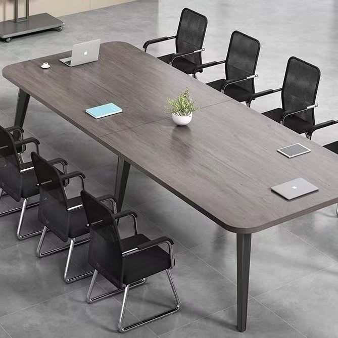 Long Conference Table, Rectangular Office Desk, Staff Workstation, Simple Modern Training Table, Workbench, Office Desk and Chair Set Long Conference Table, Rectangular Office Desk, Staff Workstation, Simple Modern Training Table, Workbench, Office Desk and Chair Set