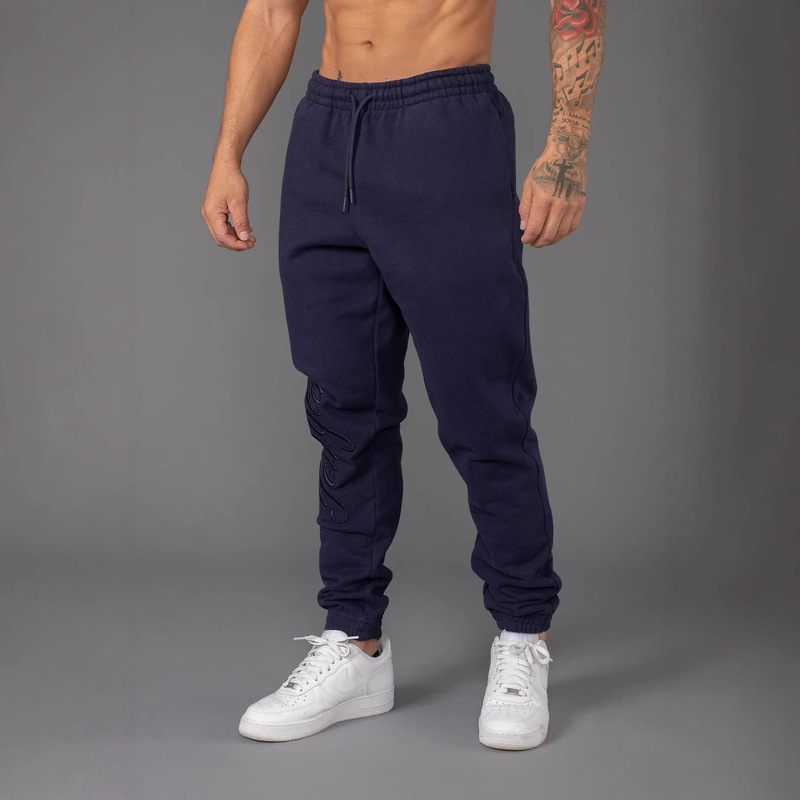 Youngla Sports Pants Jogger Gym Fitness Cotton Jogger Pants Embroidered Terry Loose Comfortable
