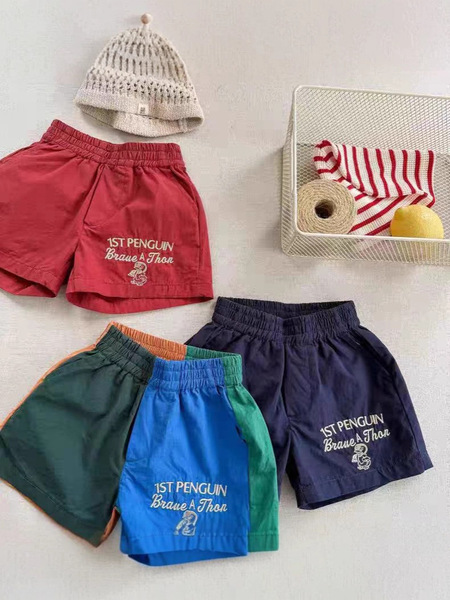 summer children's cotton beach shorts for boys