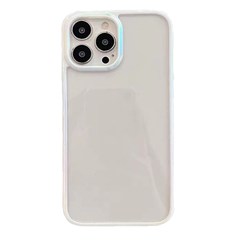 適用蘋果18ProMax手機殼iPhone17炫彩鐳射16簡約凹槽15透明防摔女 6